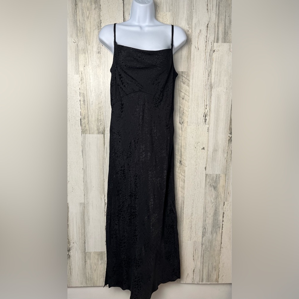 by Anthropologie Jacquard Bias cut slip dress midi style size: 6 - Picture 2 of 9
